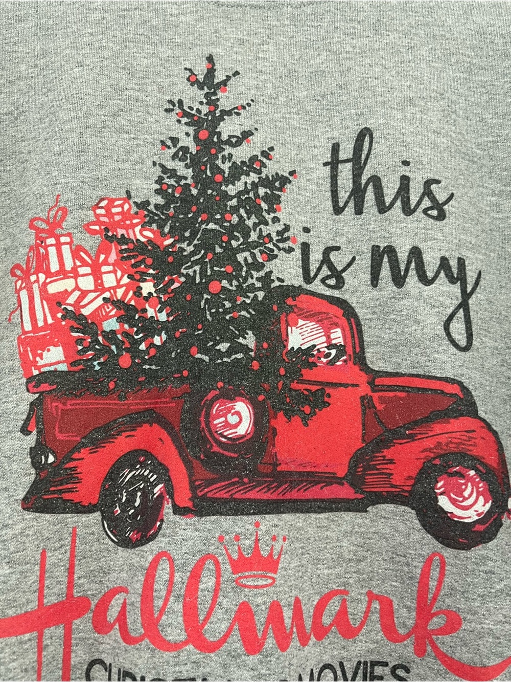 Hallmark Watching Christmas Movies Crewneck Gray Sweatshirt
Holidays Size Large - Picture 6 of 11